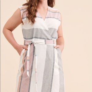 Striped Wrap Dress